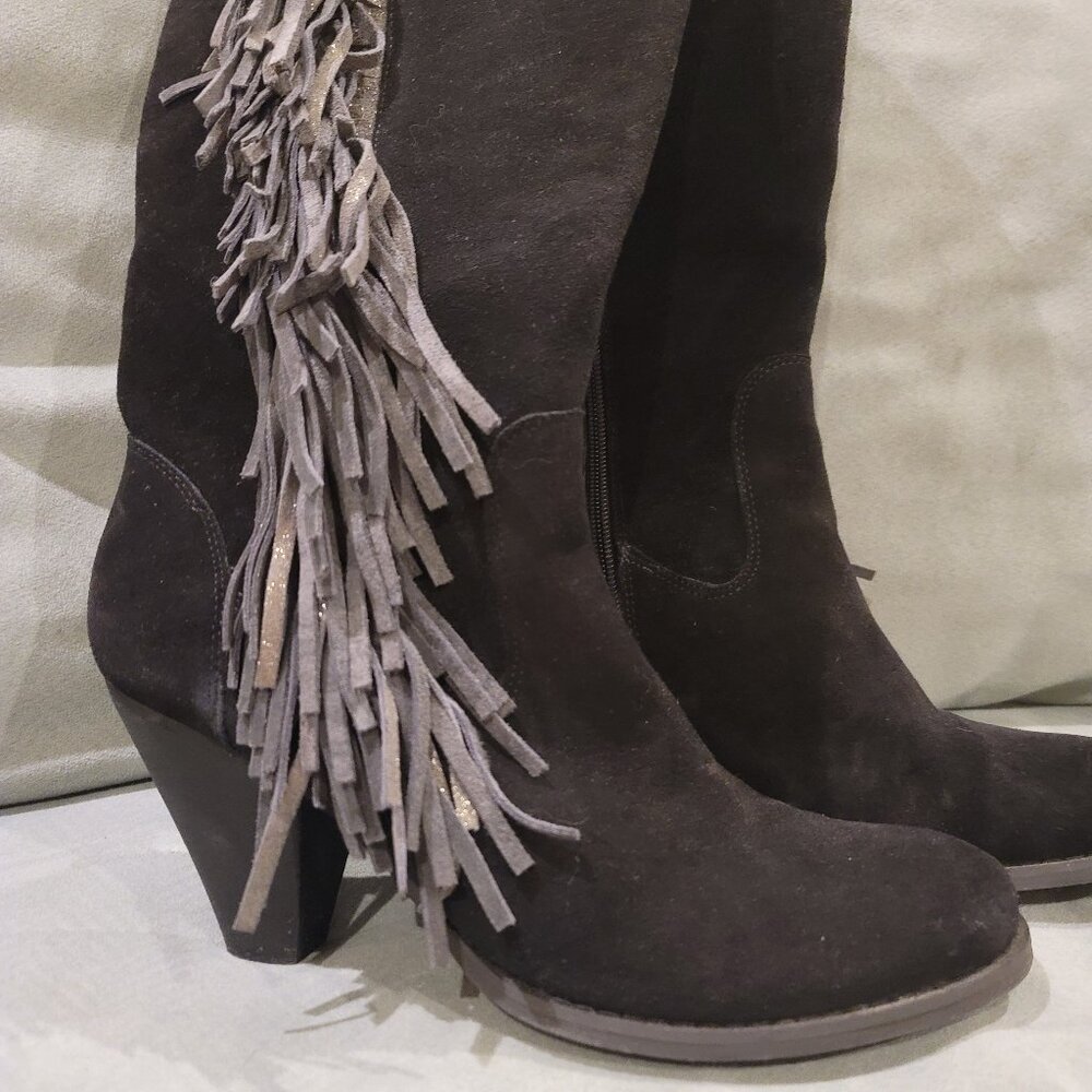 REBA McIntyre Fringed Leather boots